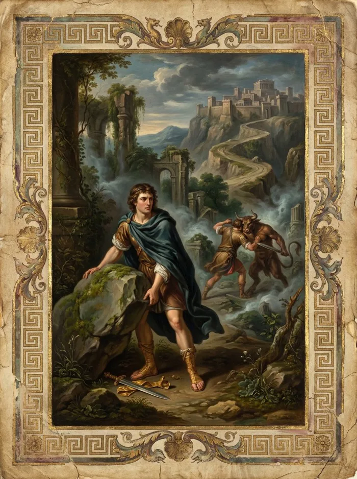Theseus' Road to Athens | Greek Mythology Story Theseus and