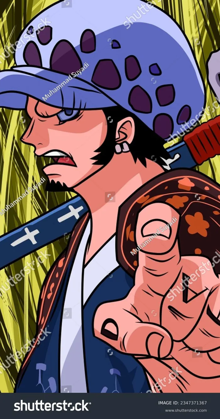 Trafalgar D Water Law One Piece: Hình minh họa có sẵn 2347371367 | Shutterstock