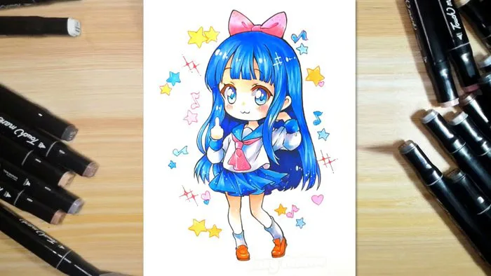 How to draw a cute girl chibi | hướng dẫn vẽ anime chibi dễ thương | Draw so easy Anime How to draw a cute girl chibi | hướng dẫn vẽ anime chibi dễ thương | Draw so easy Anime