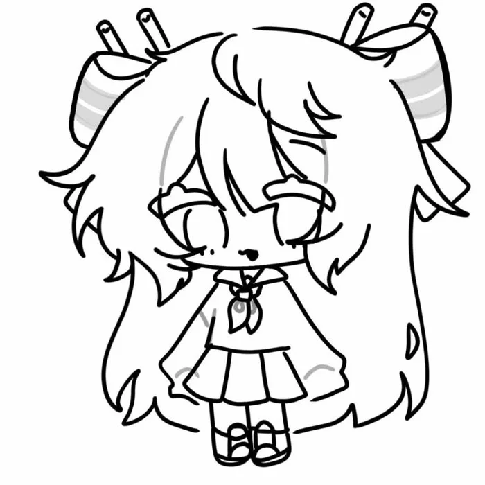 Chibi cute tô màu | Anime nữ cute dễ vẽ, Hình vẽ anime không màu, Chibi Chibi cute tô màu | Anime nữ cute dễ vẽ, Hình vẽ anime không màu, Chibi