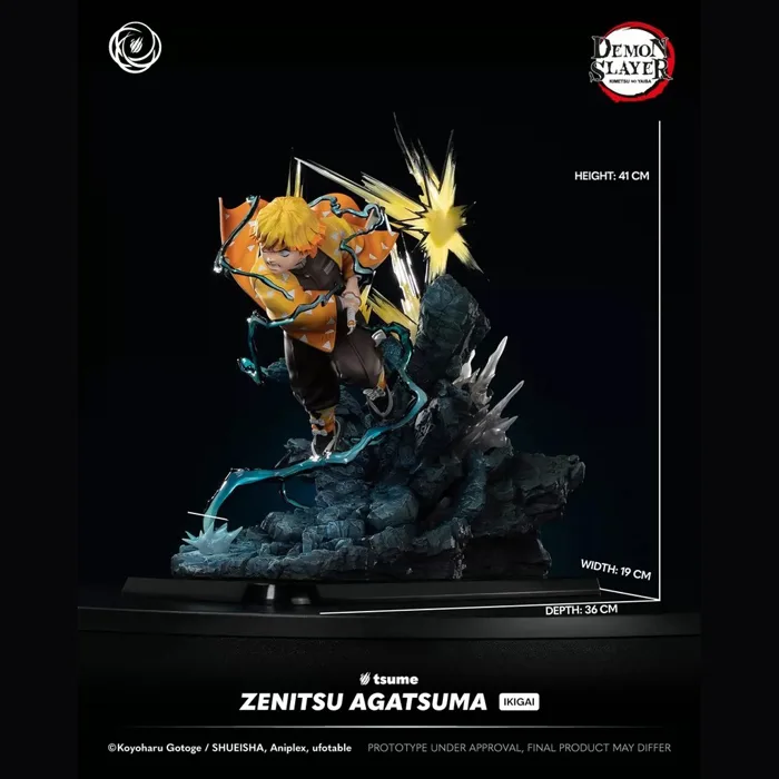 Mô hình Kimetsu No Yaiba Agatsuma Zenitsu 1/6 Tsume Art - Nguyên Ngọc Figure