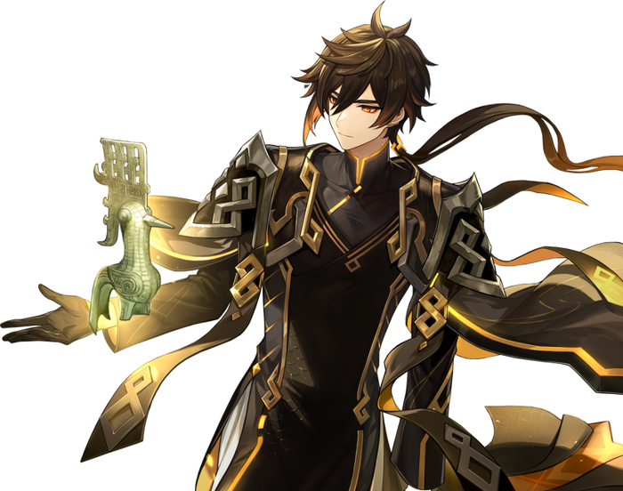 Zhongli Genshin Impact Weatherproof Anime Sticker 6