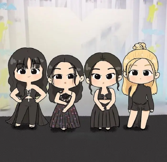 Tuyển chọn ảnh Blackpink cute chibi khiến fan mê mẩn