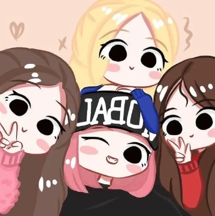 Ngắm trọn bộ hình blackpink cute chibi siêu đáng yêu