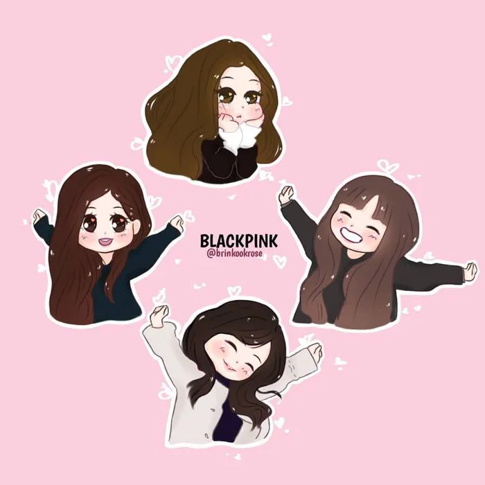 34 Chibi BlackPink ý tưởng | nghệ thuật của người hâm mộ, ảnh hoạt hình chibi, ảnh nhóm