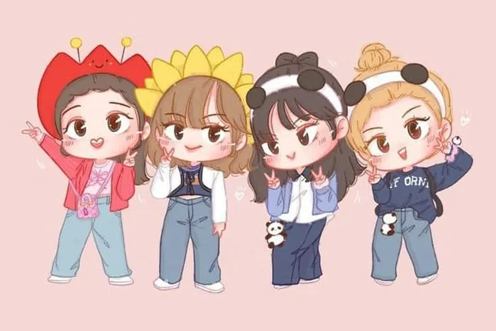 Bật mí 100+ ảnh Blackpink anime cute, chibi dễ thương dành cho fan hâm mộ K-pop
