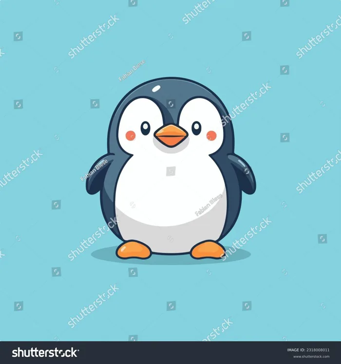 Cute Penguin Illustration Penguin Kawaii Chibi: Vector có sẵn (miễn phí bản quyền) 2318008011 | Shutterstock