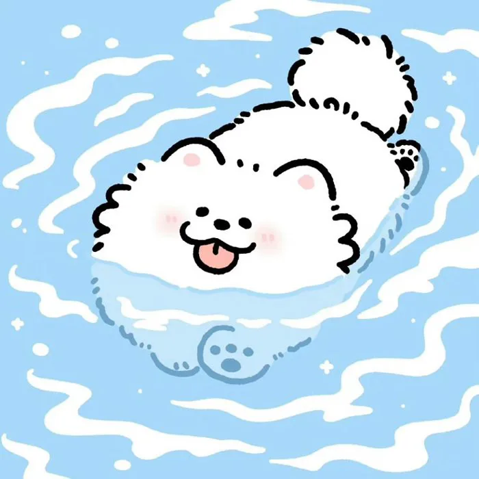 Hình nền chó chibi siêu cưng: Nhìn một lần là muốn tải ngay