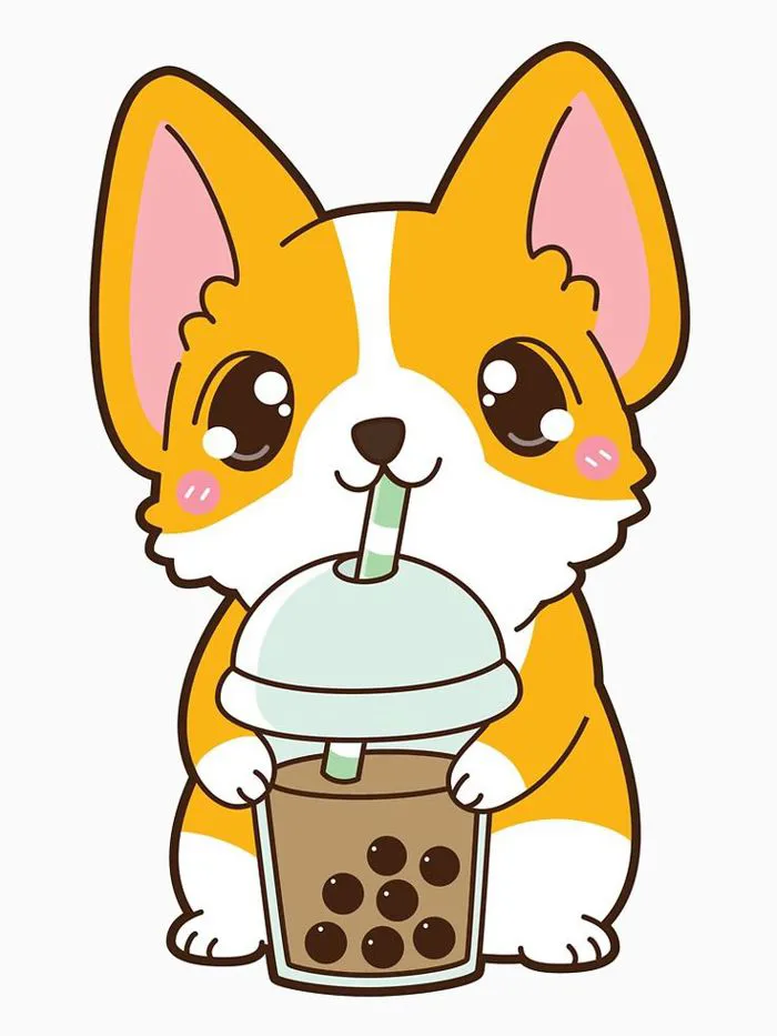Hình ảnh chó cute chibi tuyệt đẹp - Ảnh chibi động vật