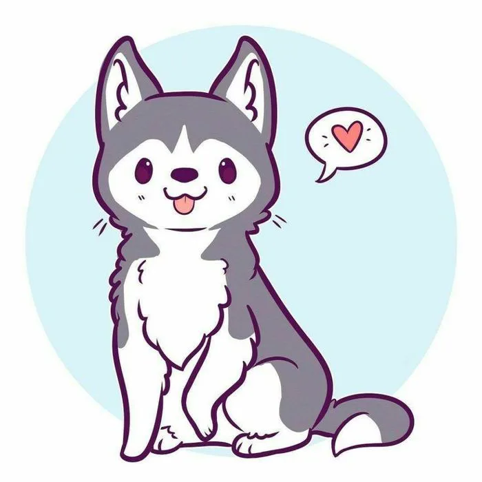 Hình ảnh chó cute chibi tuyệt đẹp - Ảnh chibi động vật