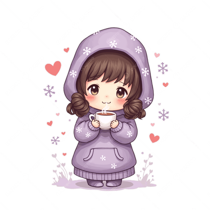 Hình ảnh Cô Gái Dễ Thương Theo Phong Cách Chibi Nền Trong Suốt PNG , Clipart Cô Gái, Chibi Dễ Thương, Thiết Kế ấm Cúng PNG trong suốt và Vector để tải