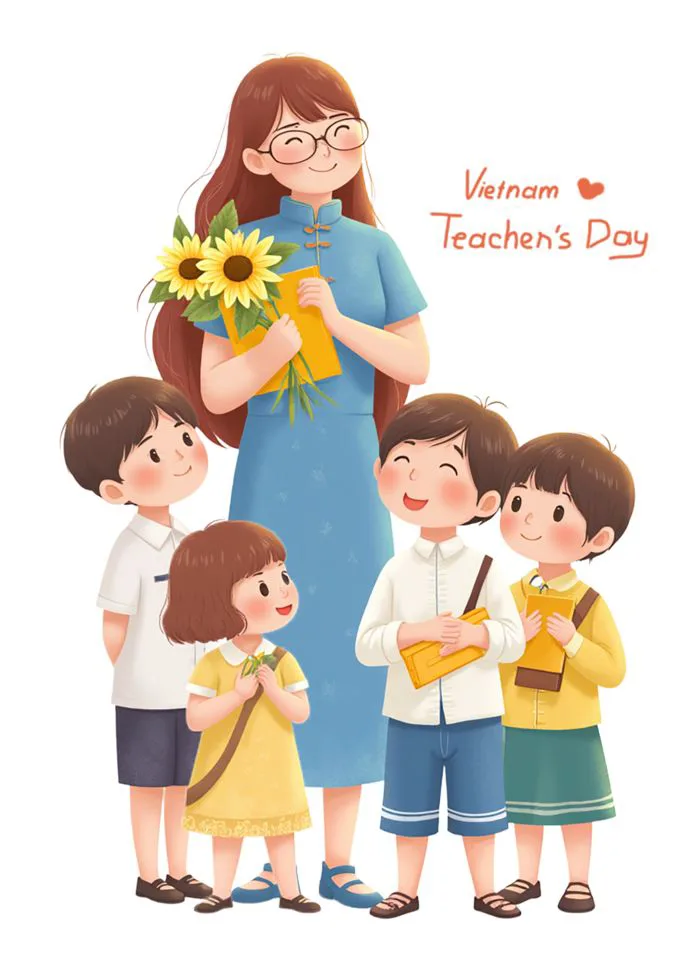 Tải miễn phí Cô Giáo Việt Nam Và Học Sinh Của Cô ấy Trong Ngày Lễ Công cụ đồ họa | PSD chuyên nghiệp - Pikbest