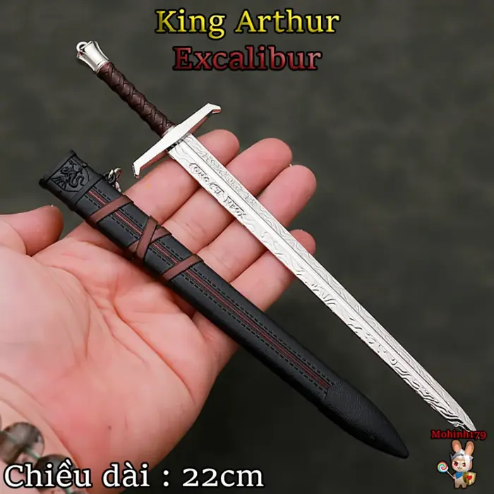 Mô Hình Excalibur Kiếm Vua Arthur 22cm Kèm Kệ Trưng Bày Chất Liệu Hợp Kim  Không Gỉ Sét
