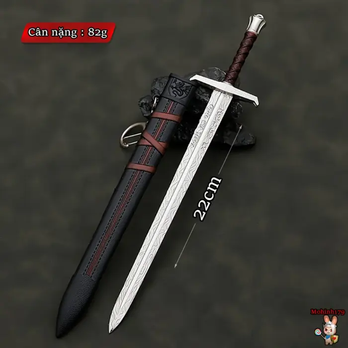 Mô Hình Excalibur Kiếm Vua Arthur 22cm Kèm Kệ Trưng Bày Chất Liệu Hợp Kim  Không Gỉ Sét
