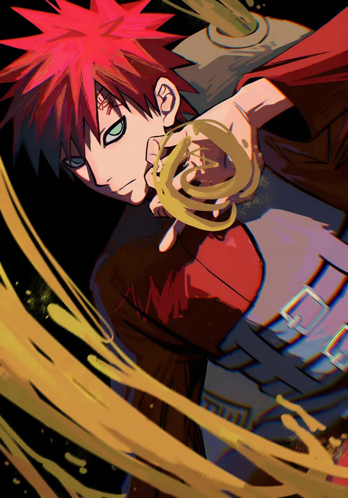 Hình Nền Gaara – Nghệ Thuật 4K Nhẫn Giả Cát | 2868x4096 | Wallpaper Alchemy