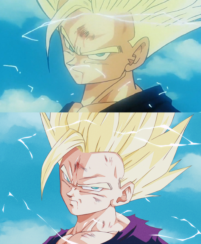 Tớ nghĩ là sẽ vẽ lại một khung hình Gohan SS2. : r/dbz