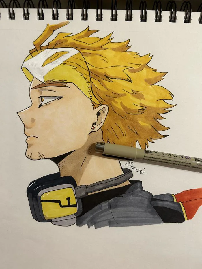 Tranh vẽ Hawks trong MHA (mình dùng ảnh gốc trong anime để vẽ bức này đấy)  : r/BokuNoHeroAcademia