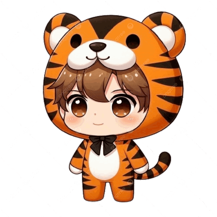 Hình ảnh Một Cậu Bé Chibi Trong Trang Phục Hổ PNG , Cậu Bé Trong Trang Phục Hổ, Cậu Bé Chibi Trong Trang Phục Hổ, Trang Phục Hổ Cậu Bé Chibi PNG