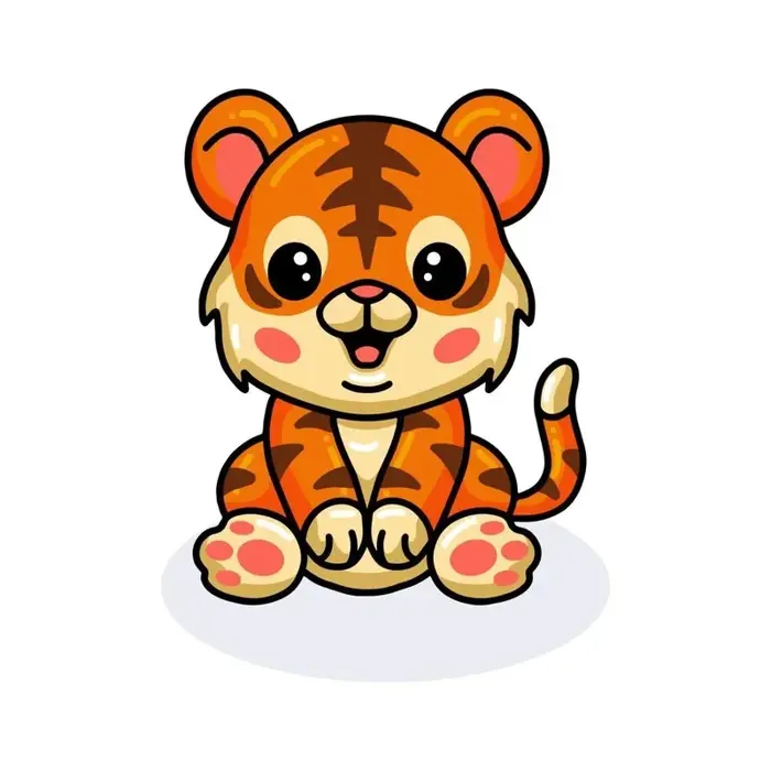 Ảnh hổ chibi sinh động và độc đáo làm say lòng người