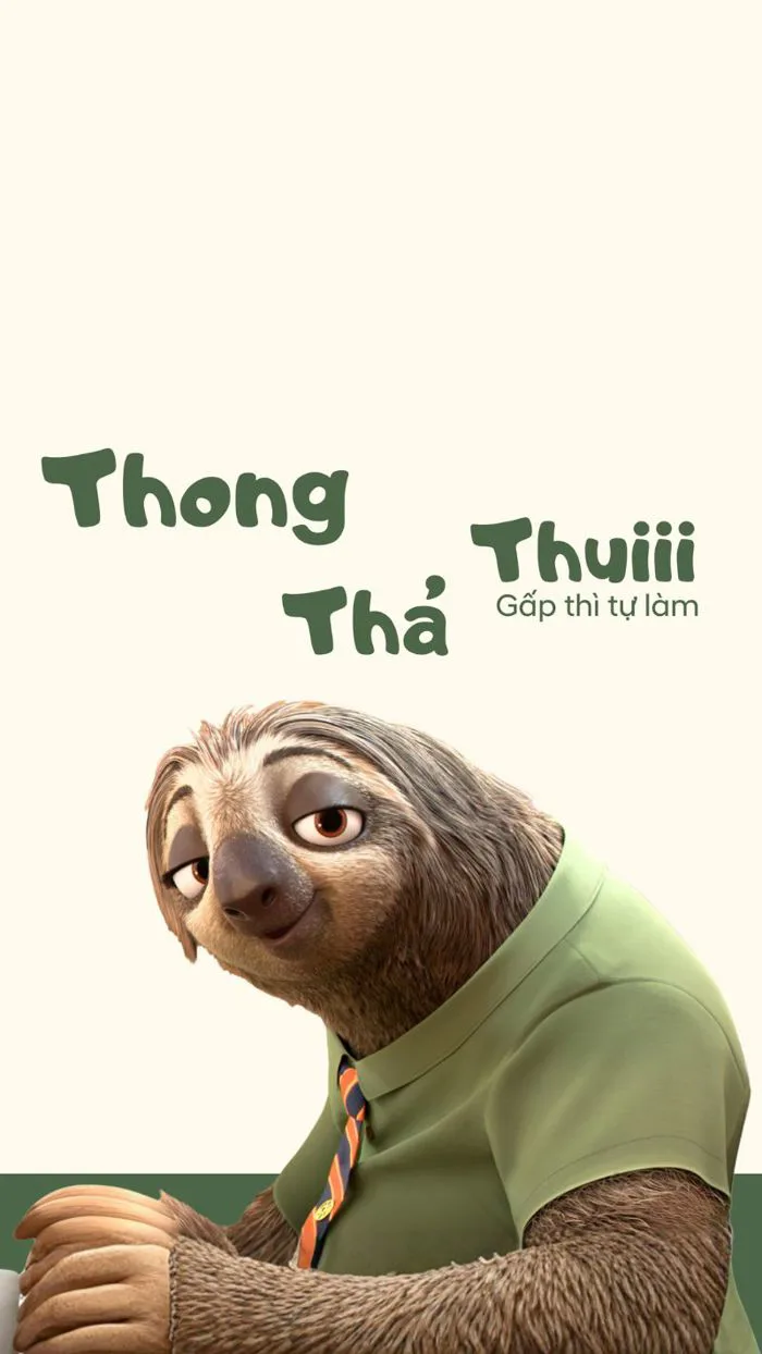 100+ meme con lười Flash Zootopia hot trend hình nền cho dân văn phòng