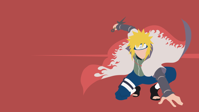 Hình Nền Anime 4K Tối Giản Minato Namikaze | 3840x2160 | Wallpaper Alchemy