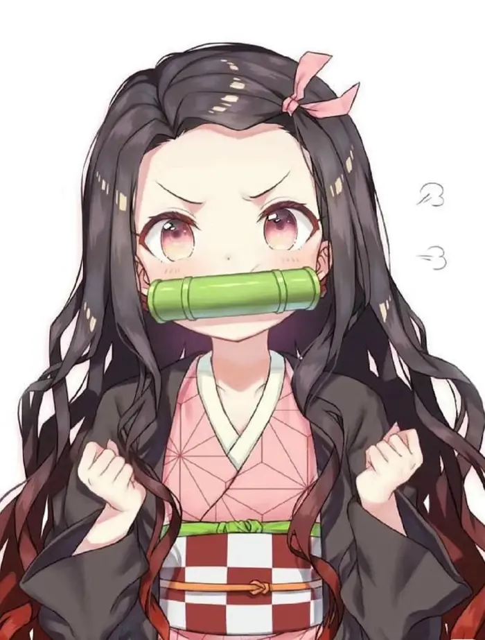 Ảnh Nezuko tỏa sáng với khí chất vừa ngây thơ vừa mạnh mẽ