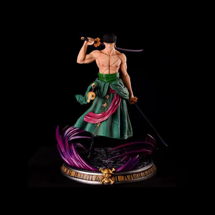 Mô hình One Piece Zoro cao cấp dáng đứng cao 37cm có kệ - Nguyên Ngọc Figure