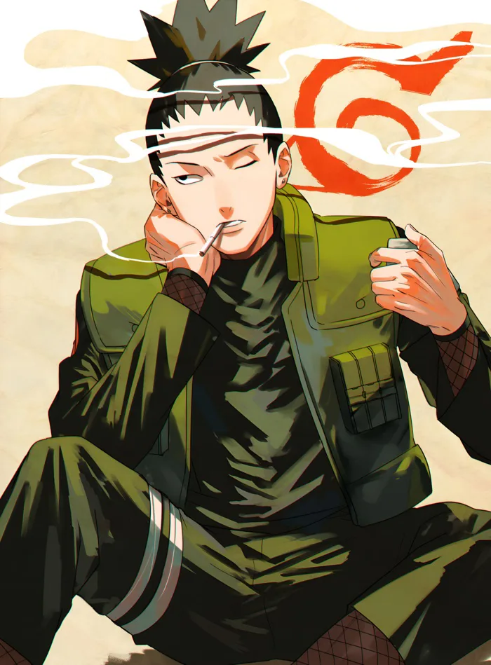 Hình Nền Shikamaru Nara Hút Thuốc 4K | 3500x4745 | Wallpaper Alchemy