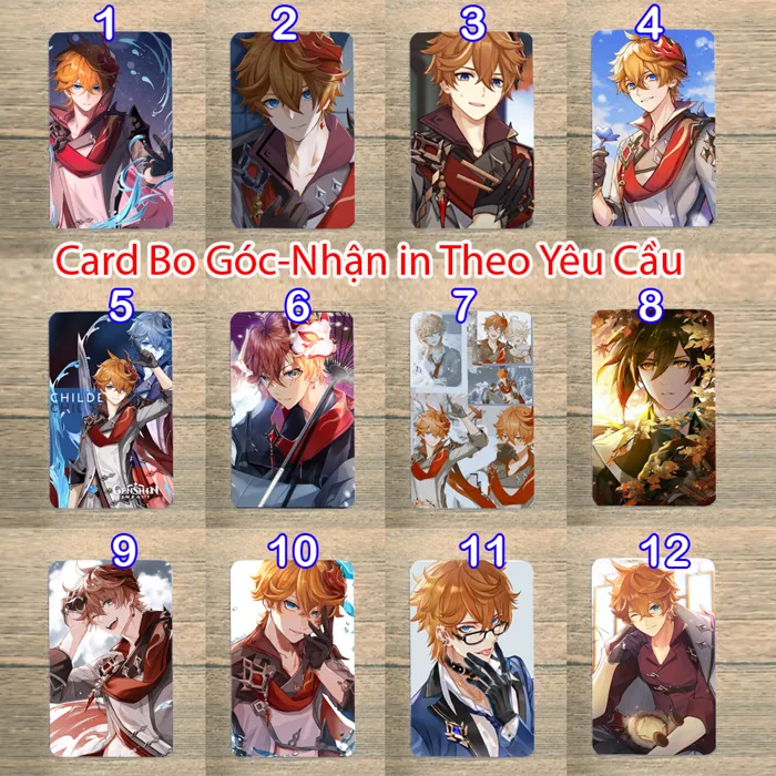 Ảnh thẻ card ảnh bo góc in hình Tartaglia genshin impact 5x8cm MẫuM02399 |  Shopee Việt Nam