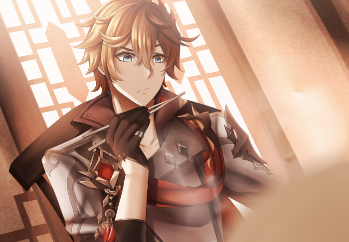 Tartaglia Childe HD Wallpaper – Stunning Genshin Impact Hero Art by Ateliae  | 3707x2575 | Wallpaper Abyss