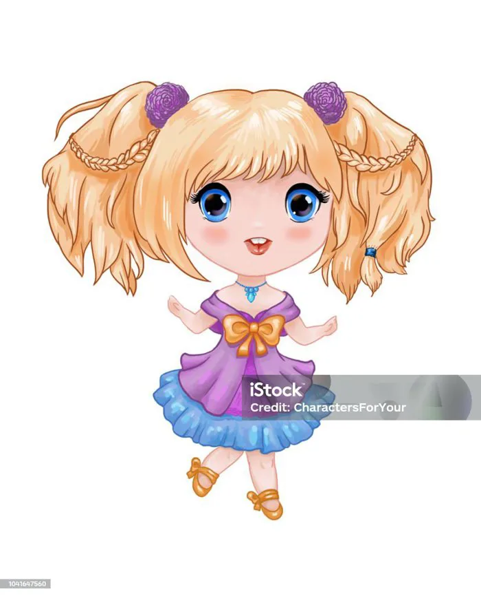 Ảnh Minh Họa Chibi Cô Gái Anime Nhỏ Hình minh họa Sẵn có - Tải xuống Hình ảnh Ngay bây giờ - Bím tóc, Chibi, Con gái - Nữ - iStock