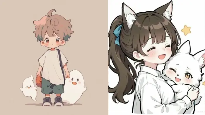 Tải ngay ảnh avatar cute girl chibi dễ thương nhất