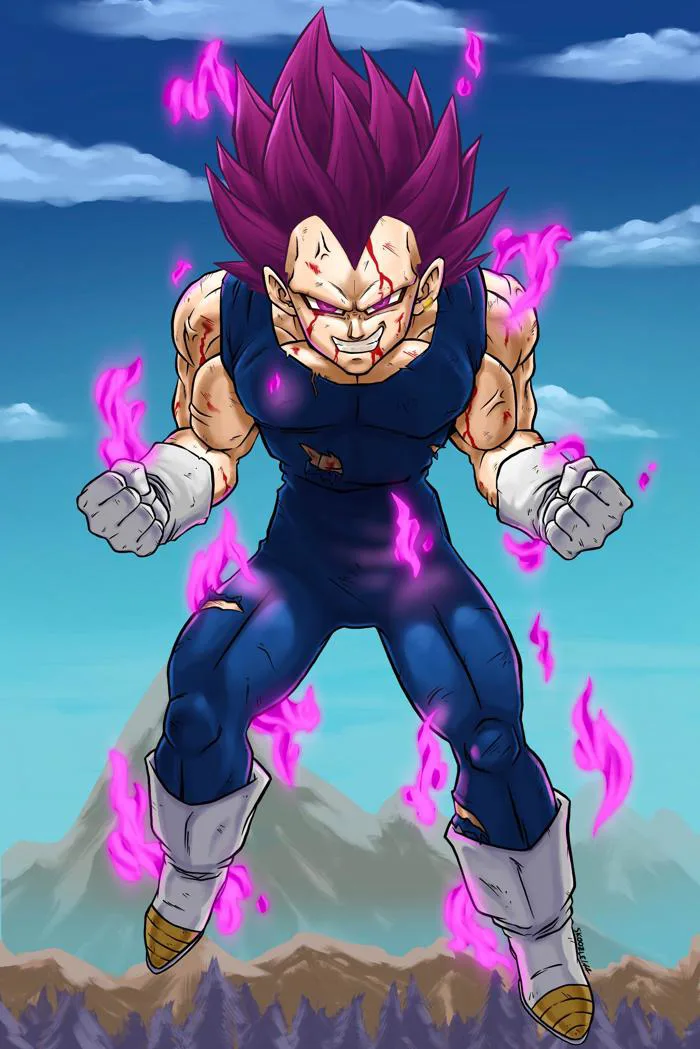 Fanart Vegeta Ultra Ego, của tui. : r/dbz