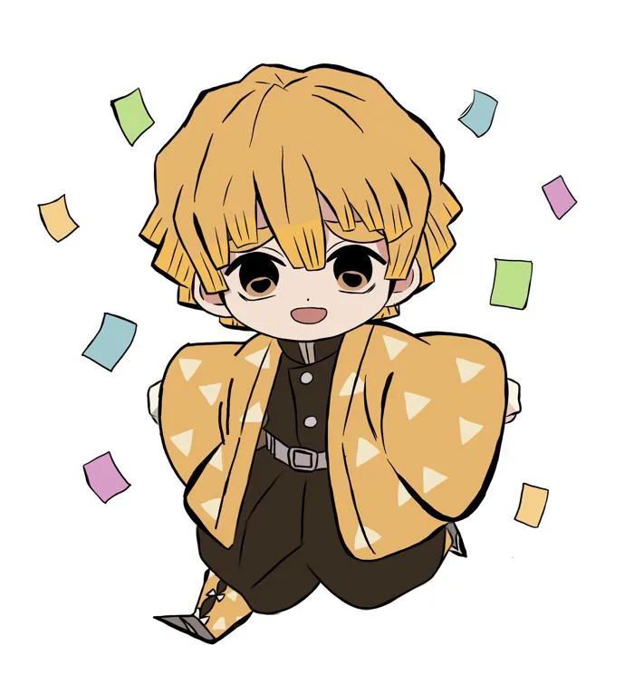 Chibi Zenitsu. Phương tiện: Medibang : r/KimetsuNoYaiba